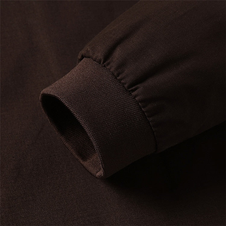Slim Water Resistant Fall Jacket for Men with Zip