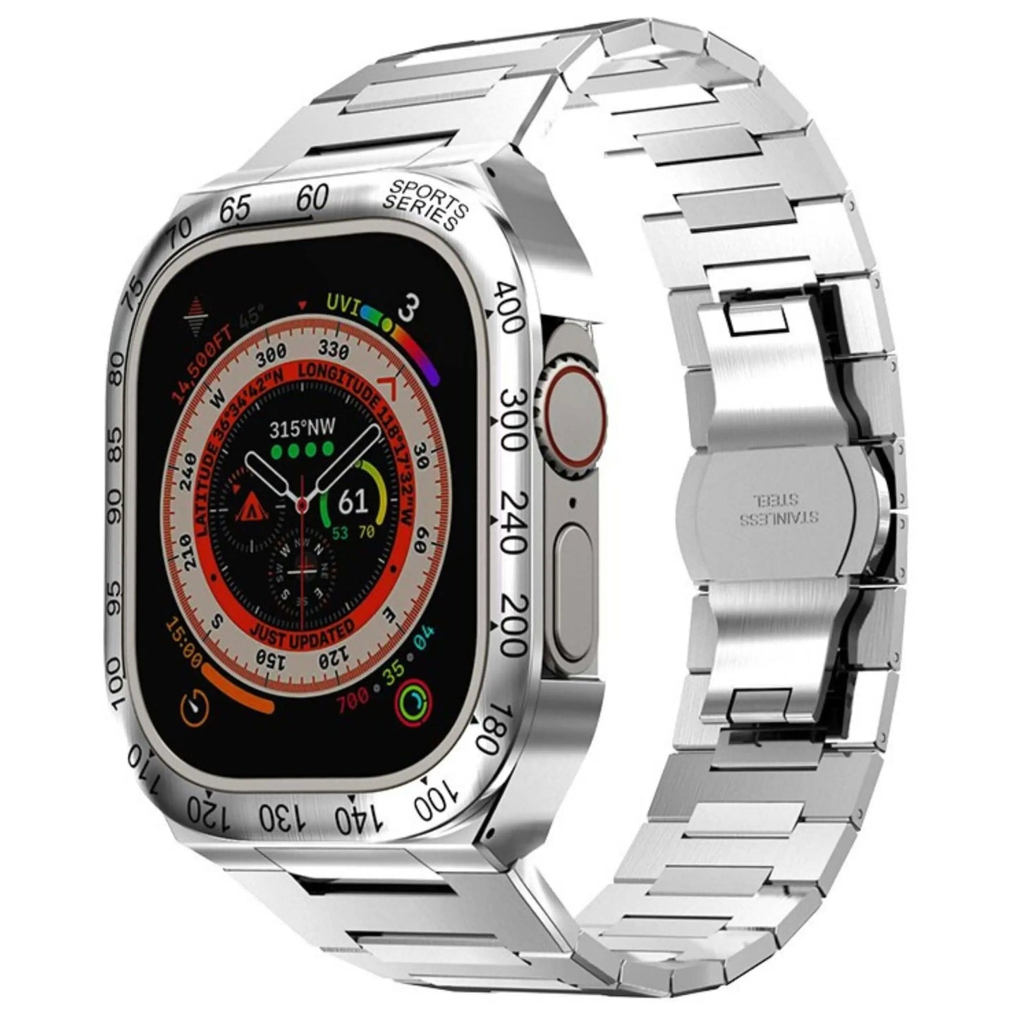 Tough Clear Case for Apple Watch 44mm - Full Body Protection