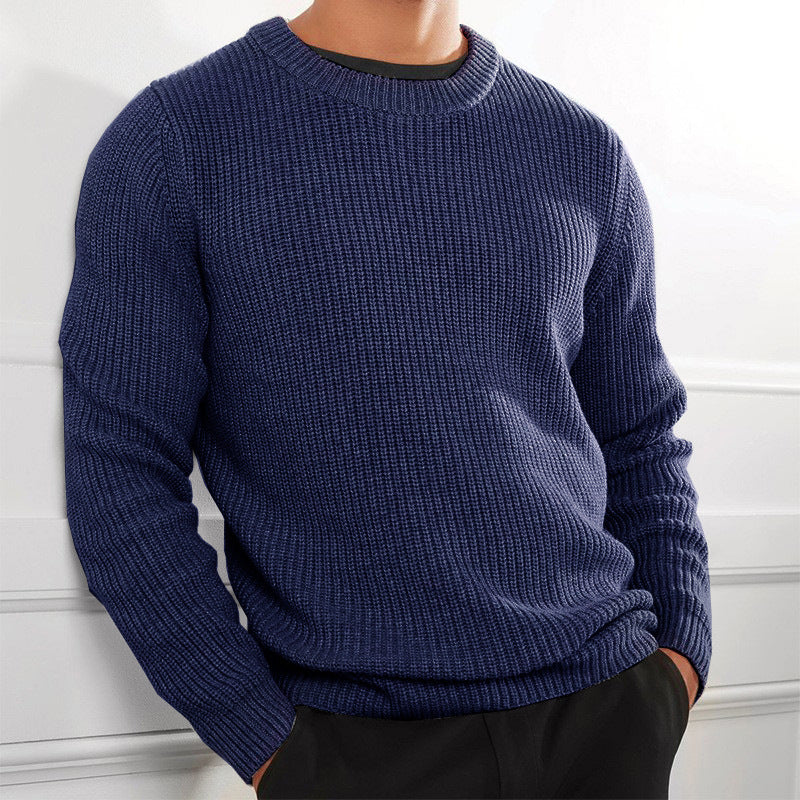 Classic Knit Crew Neck Men's Sweater