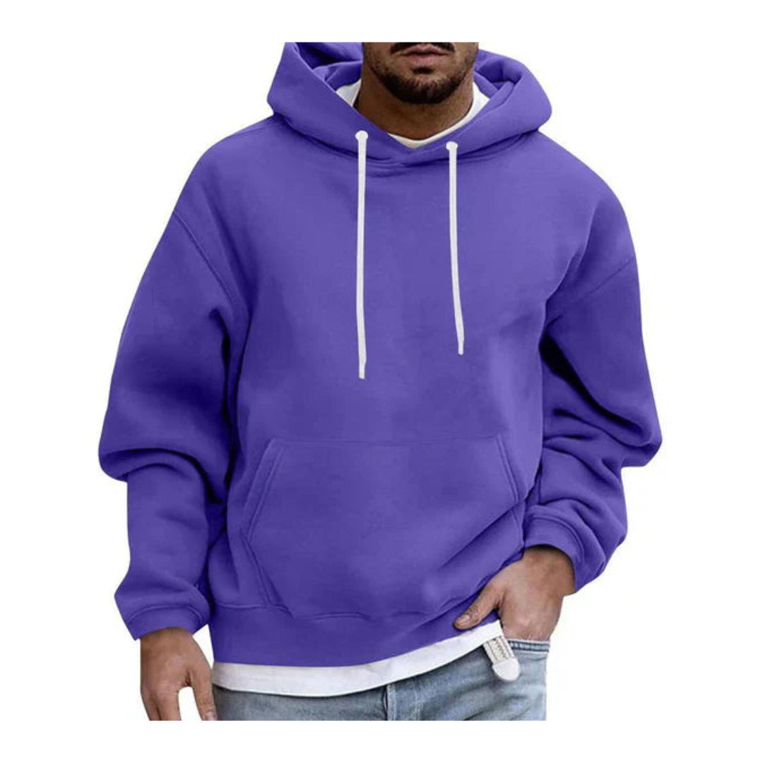 Large Mens Comfortable Hooded Sweatshirt