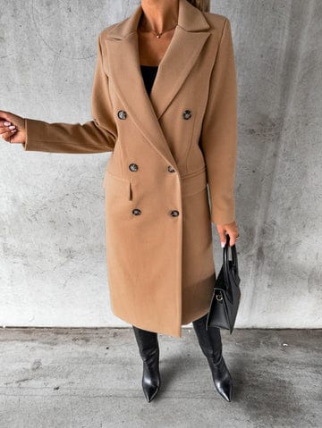 Warm Ladies Long Winter Coat Classic Style