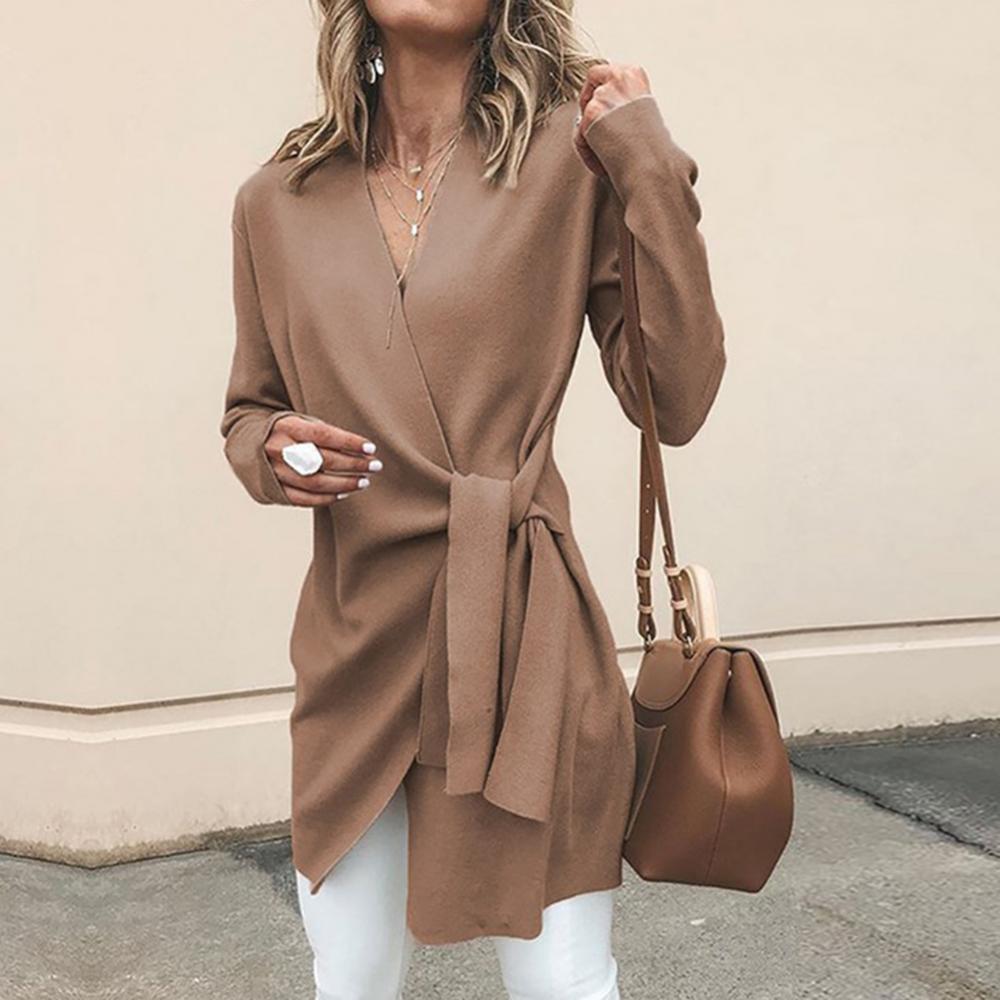 Soft Women's Cable Knit Waist Sweater
