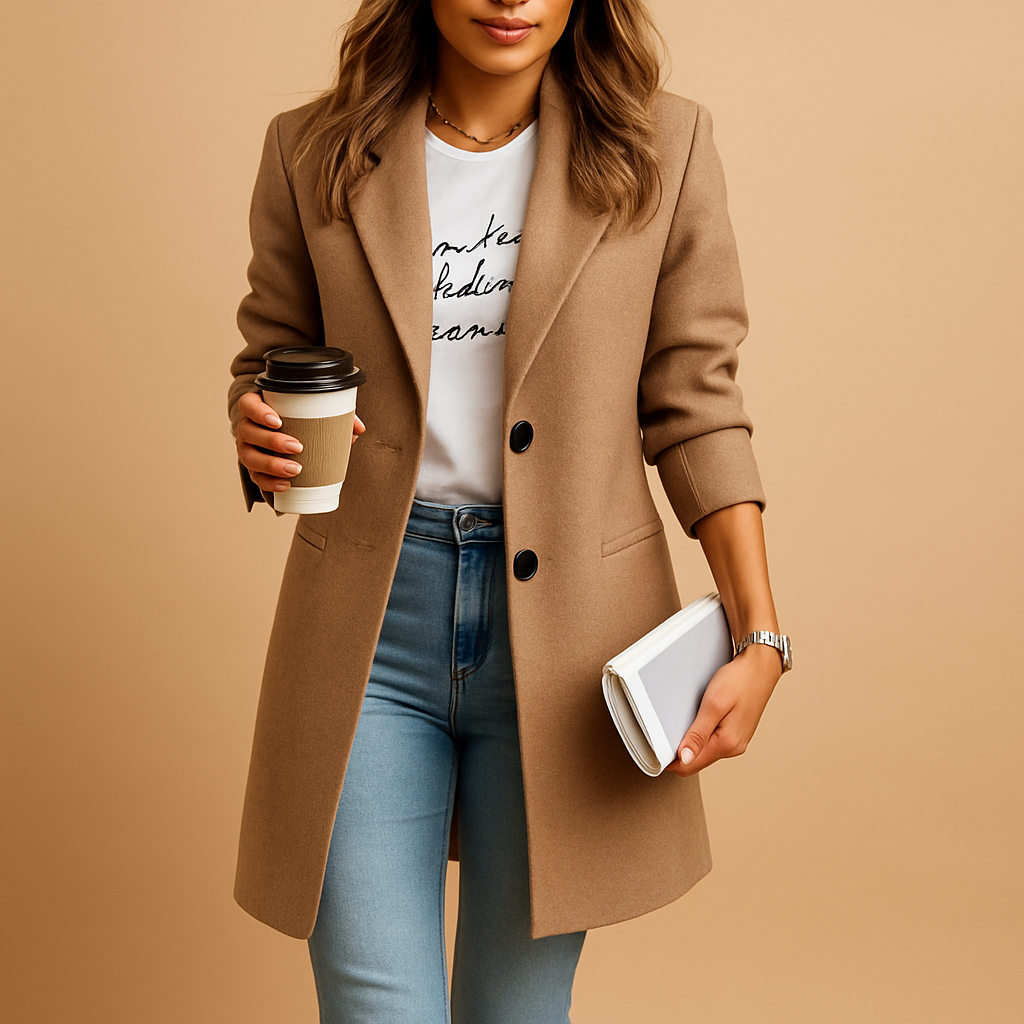 Eline Women's Wool Longline Coat