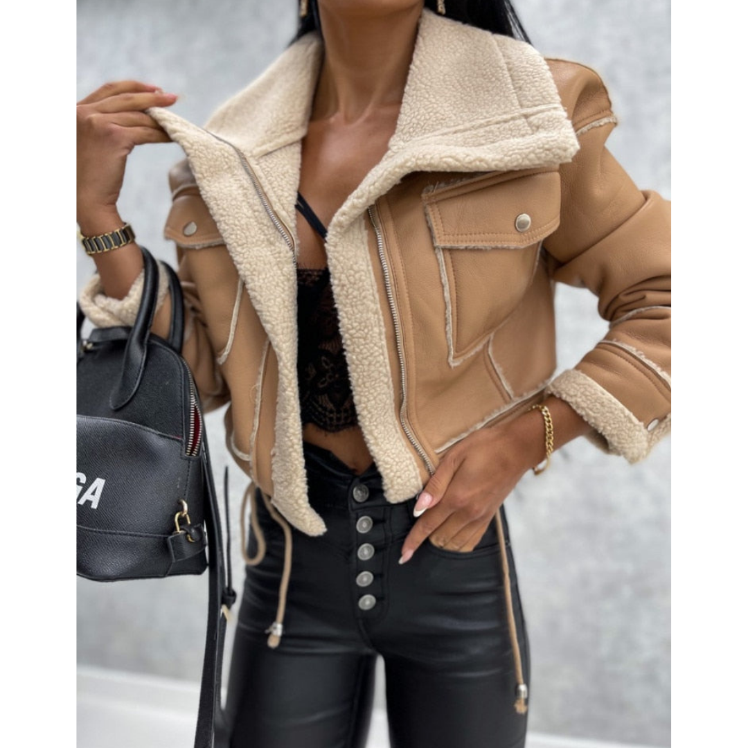 Women's Short Puffer Coat - Warm and Stylish Winter Jacket