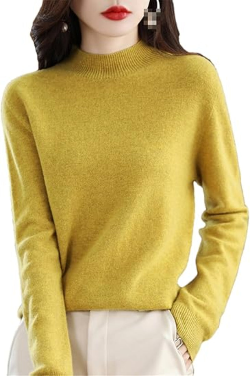 Classic Fit Women's Knit Crew Neck Sweater