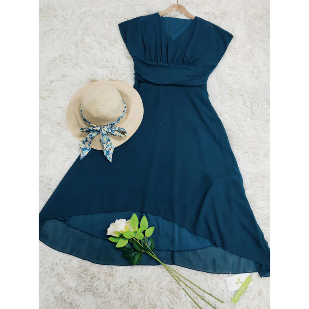 Casual Warm Weather Short Sleeve Midi Dress