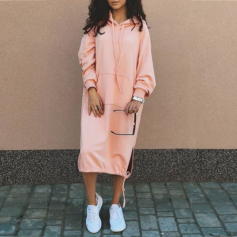Comfy Autumn Ladies Sweat Dress