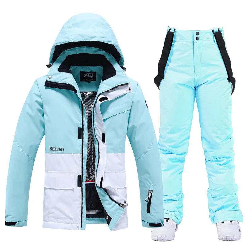 Insulated Water Resistant Snow Jacket for Men Women