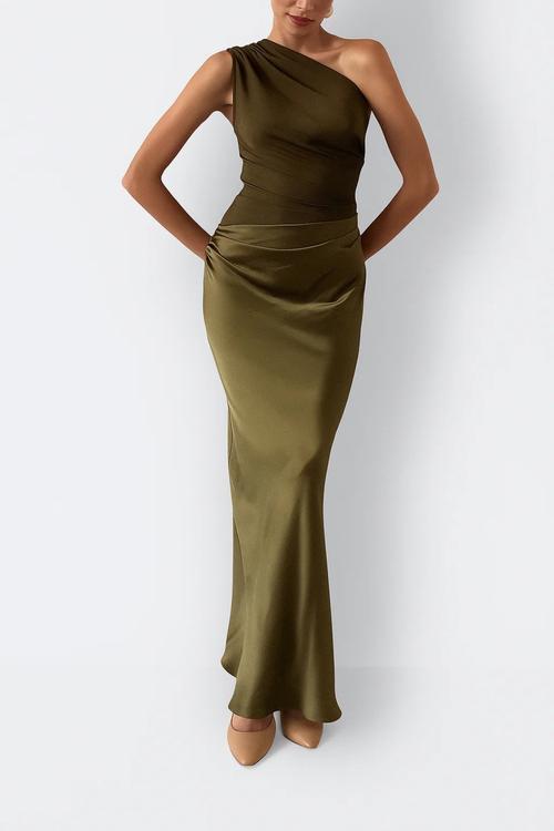 Women's Elegant Fitted Asymmetrical Dress