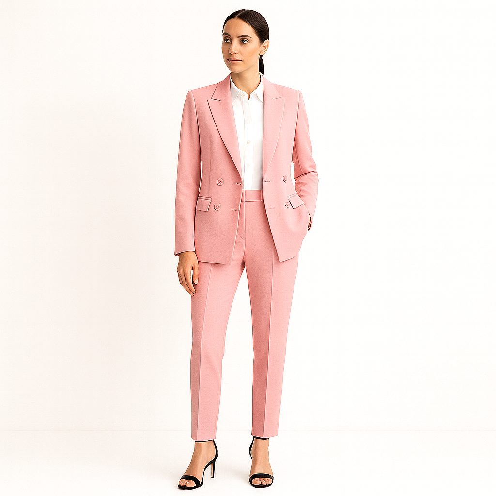 Classic Women's Two Piece Blazer Suit Set
