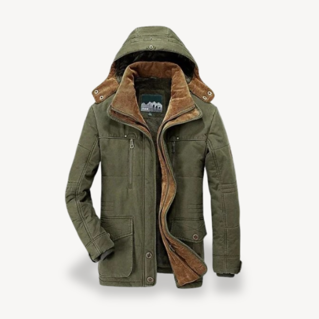 Waterproof Men's Insulated Hooded Jacket