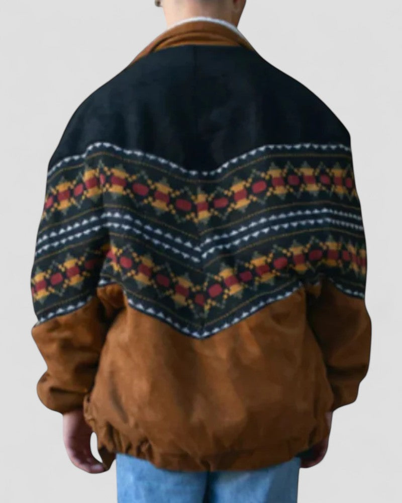 Warm Plaid Fleece Mens Jacket