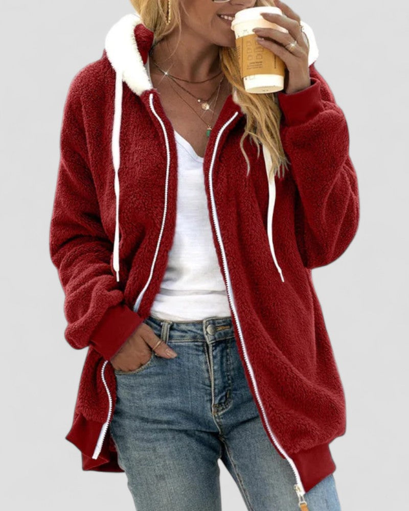 Ladies Synthetic Fur Parka Jacket