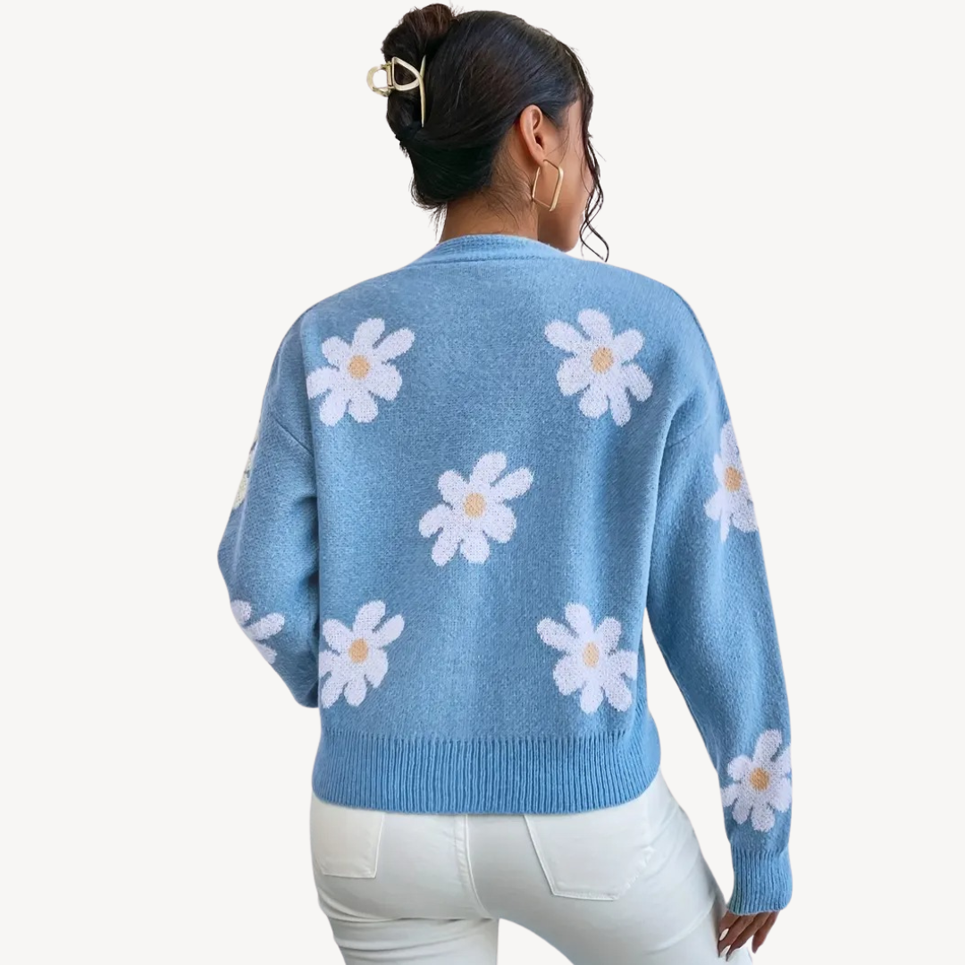 Ladies Pretty Patterned Sweater