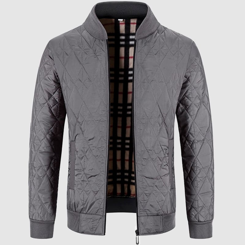Warm Padded Zip Up Mens Bomber Jacket