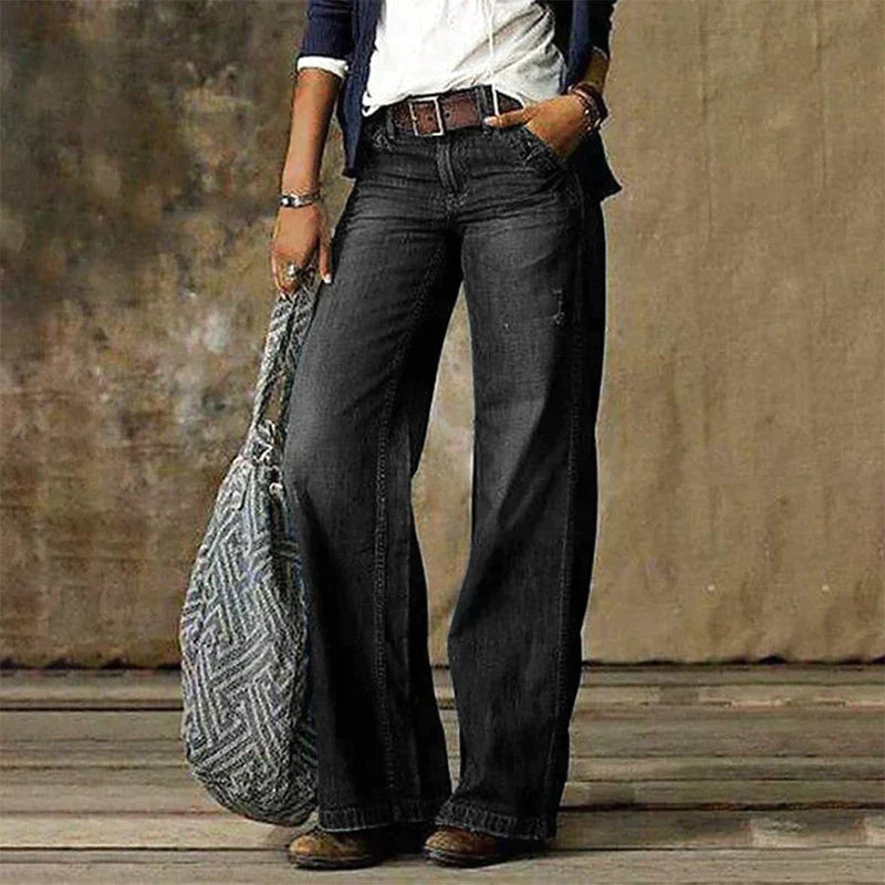 Relaxed Fit Women's Casual Jeans Pants