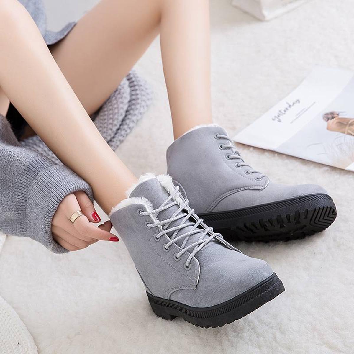 Waterproof Thermal Winter Boots With Traction Soles