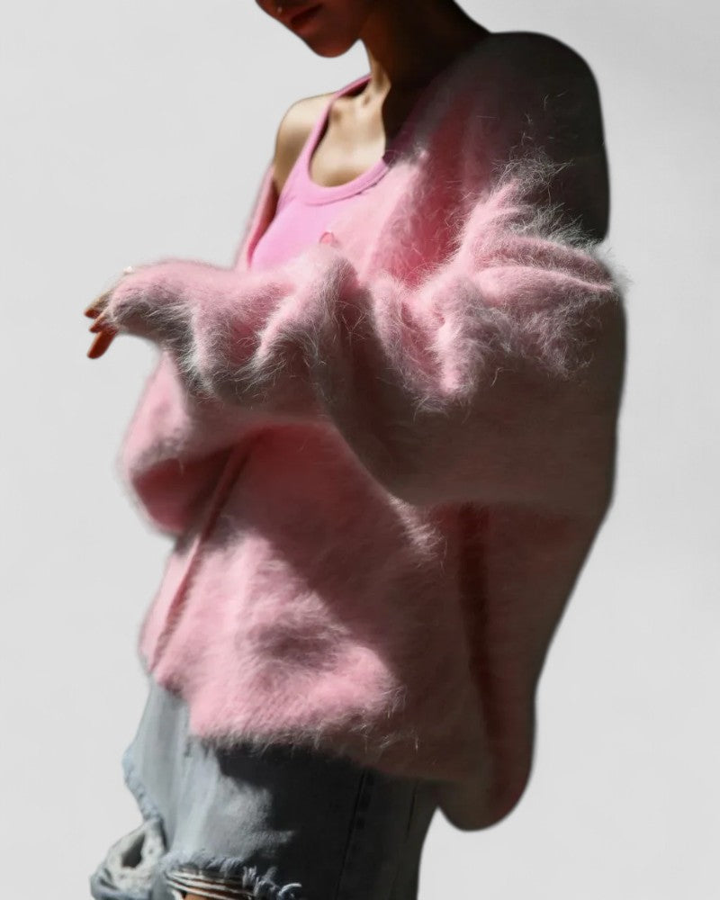 Soft Chunky Knit Button Cardigan
