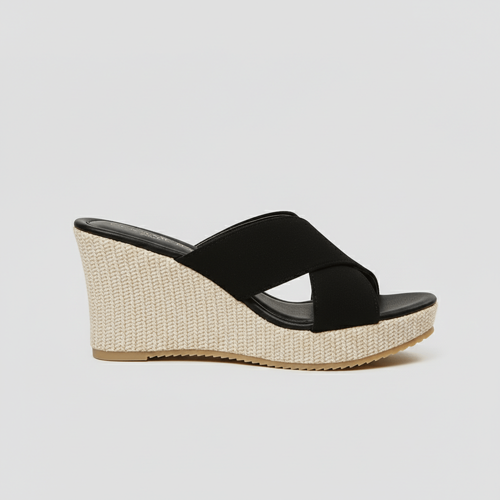 Comfortable Platform Wedge Sandals with Buckle Straps
