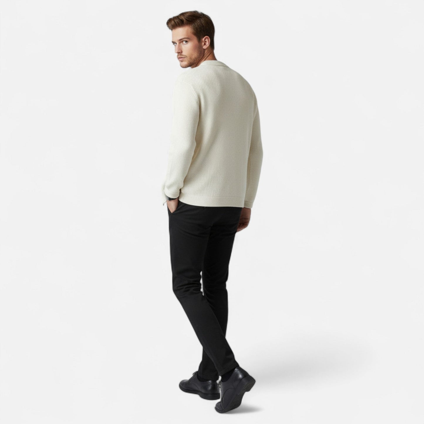 Men's Thick Knit Vest Sweater