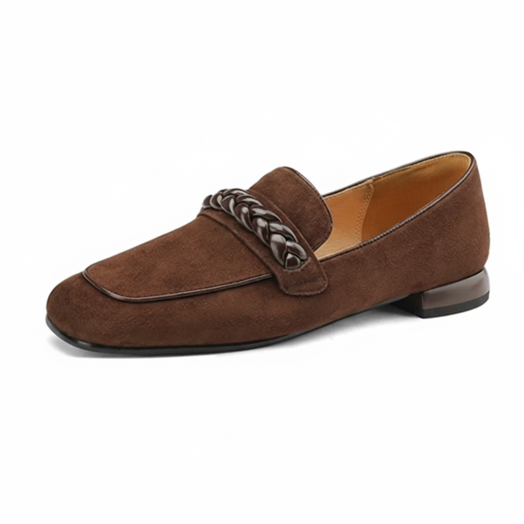 Genuine Leather Comfort Women's Slip On Shoes
