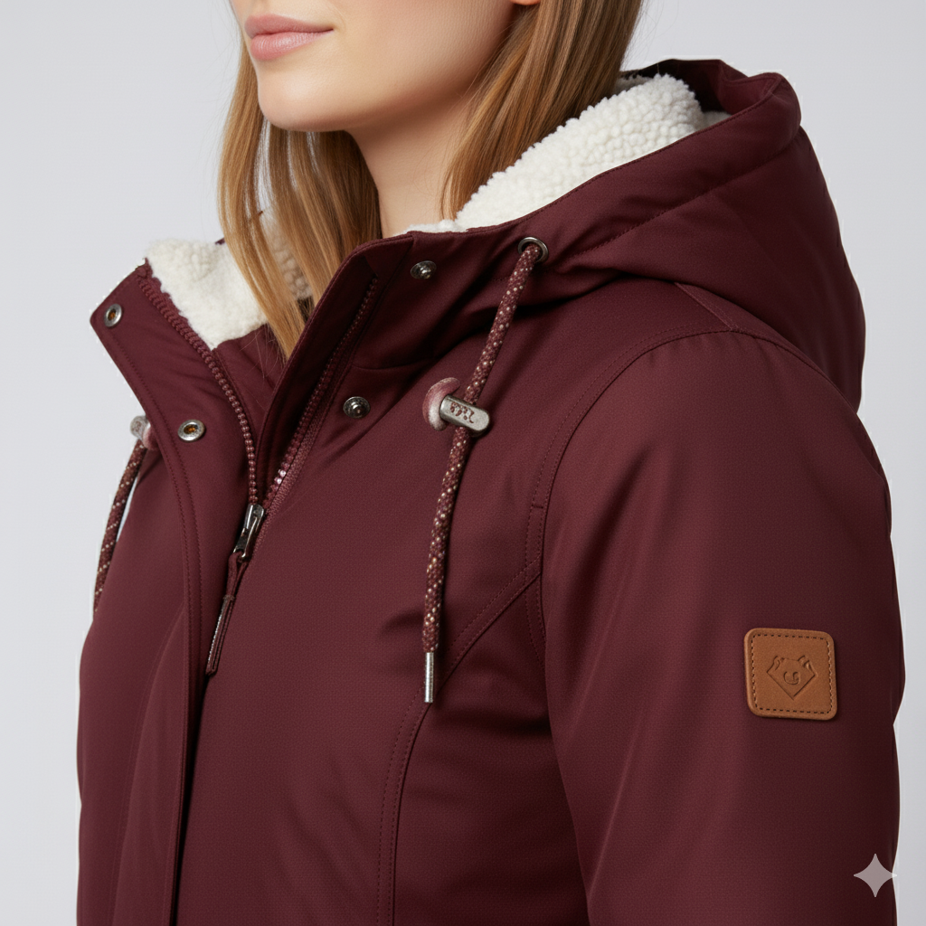 Warm Fur Lined Women's Winter Long Coat