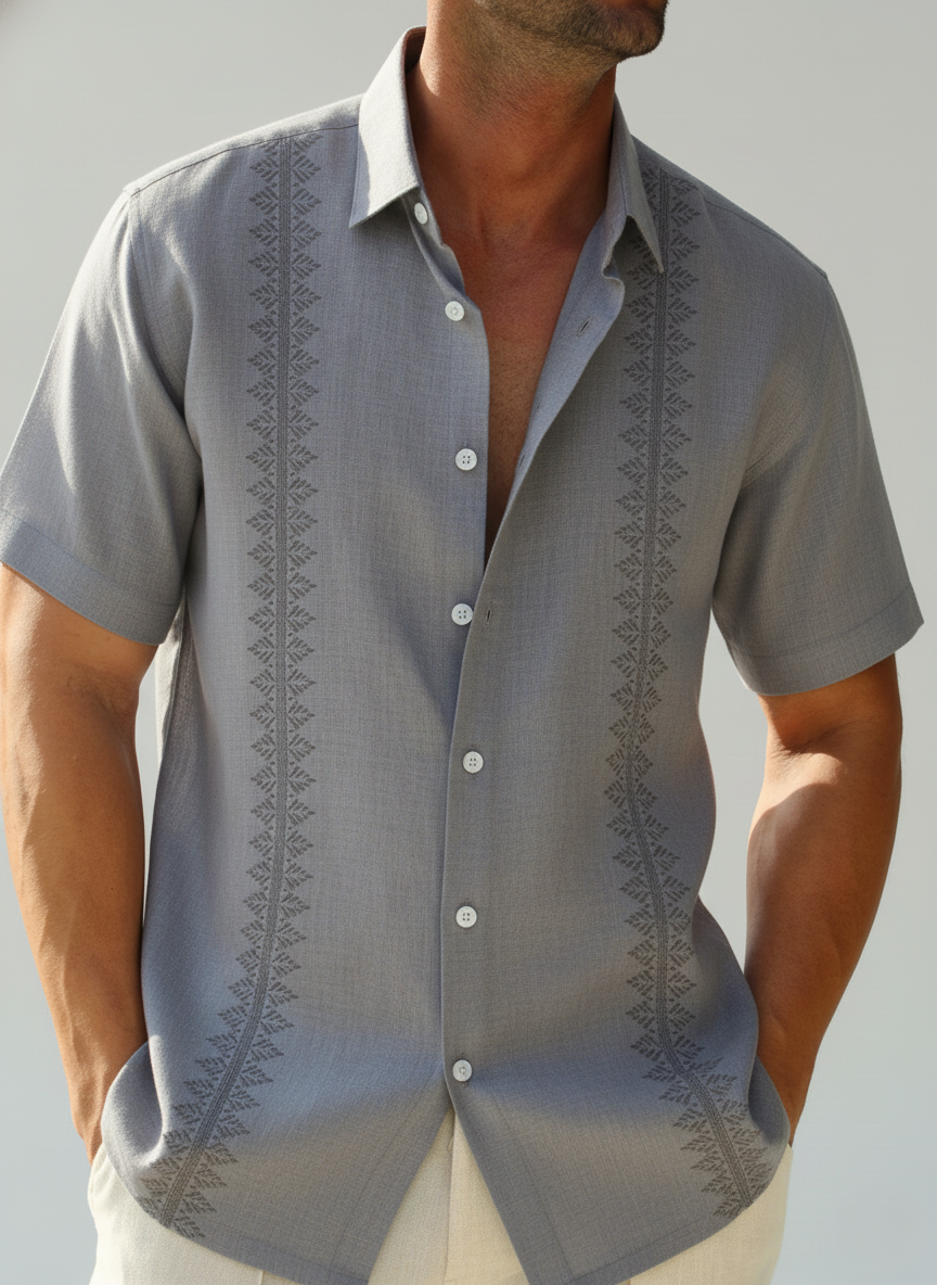 Comfortable Men's Summer Short Sleeve Graphic Tee