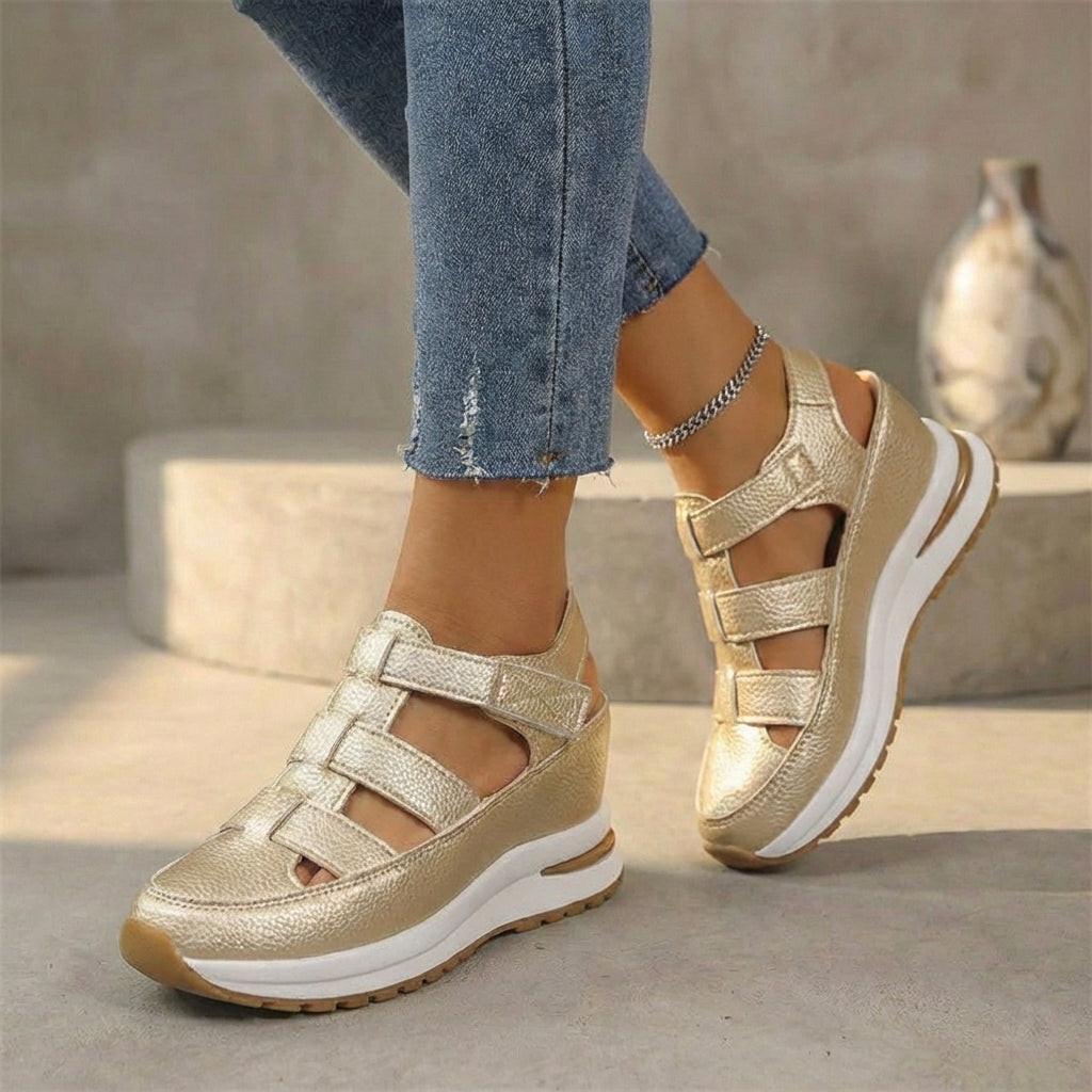 Comfy Lace Up Ankle Sandals