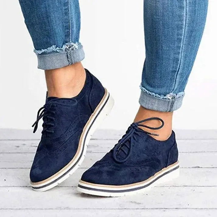Classic Lace Up Leather Sneakers