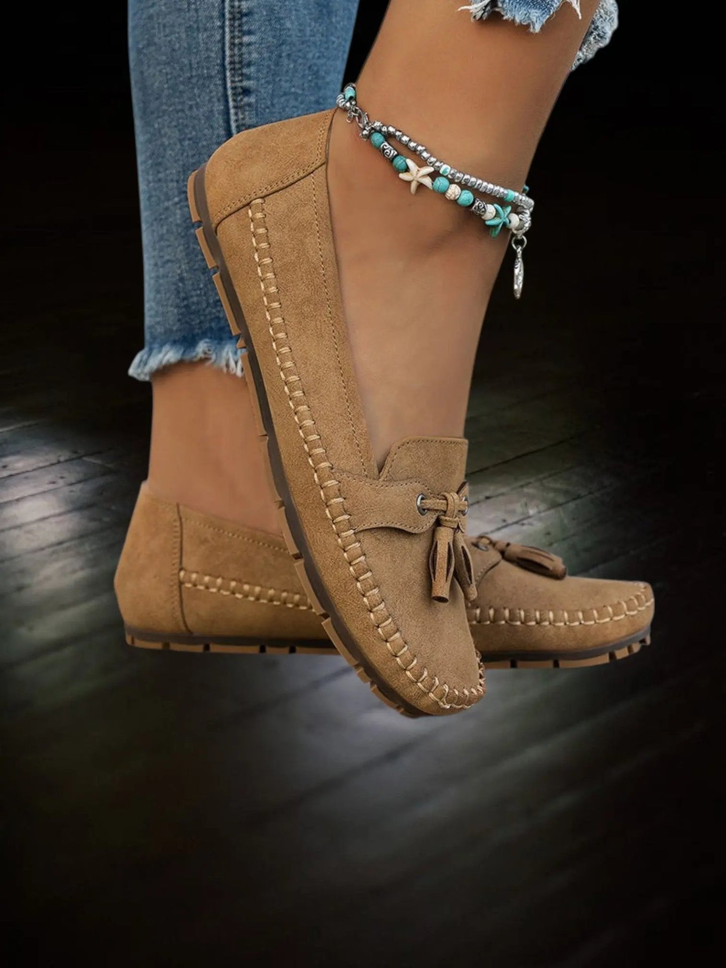 Comfortable Women's Moccasin Slippers with Soft Insoles