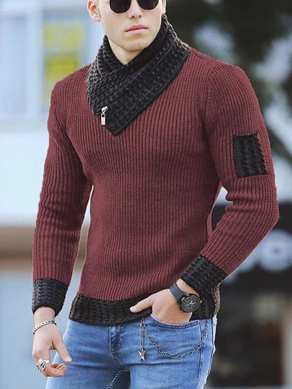 Cozy Mens Fleece Zip Sweatshirt