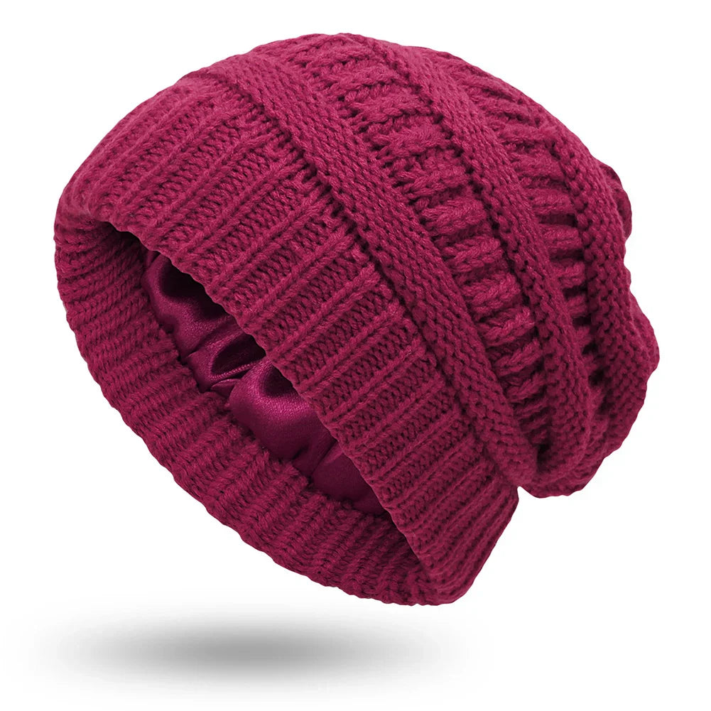 Cozy Ladies Warm Cable Beanie Hat
