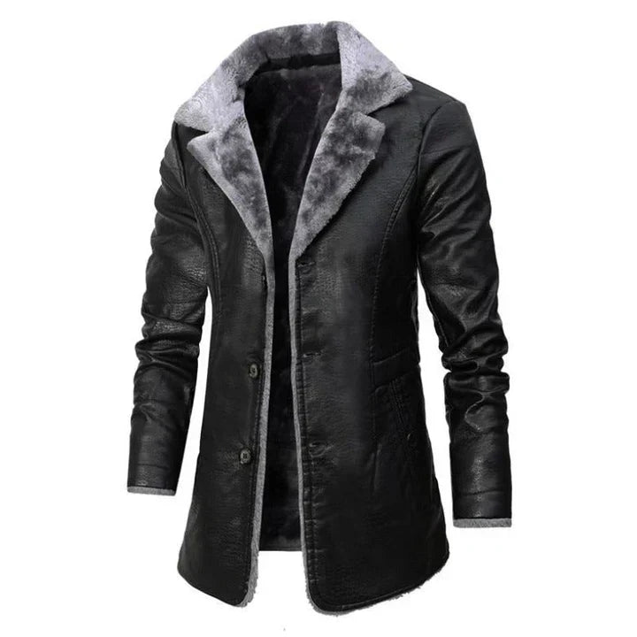 Premium Faux Fur Lined Mens Winter Coat