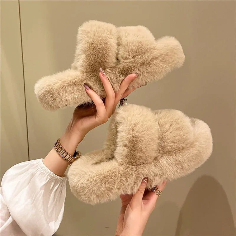 Warm Plush Women's Indoor Slippers