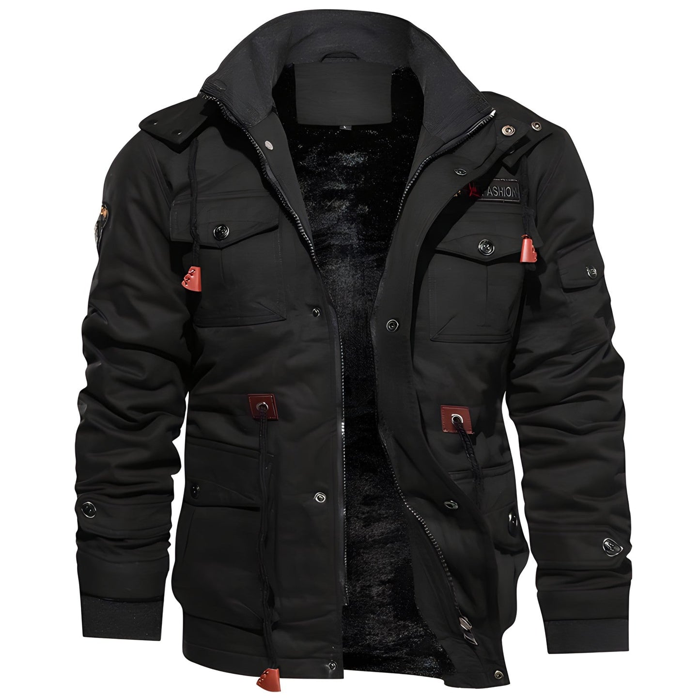 Waterproof Mens Outdoor Coat with Multiple Pockets