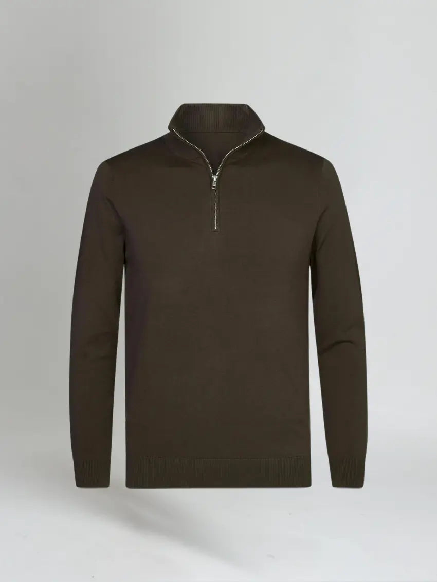 Comfortable Chocolate Brown Sweater Jacket