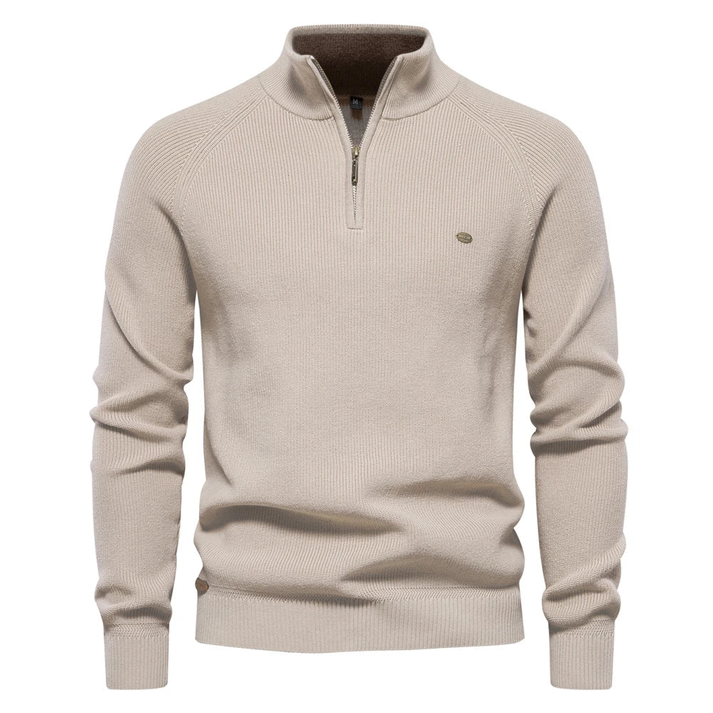 Soft Blend Half Zip Pullover Sweater