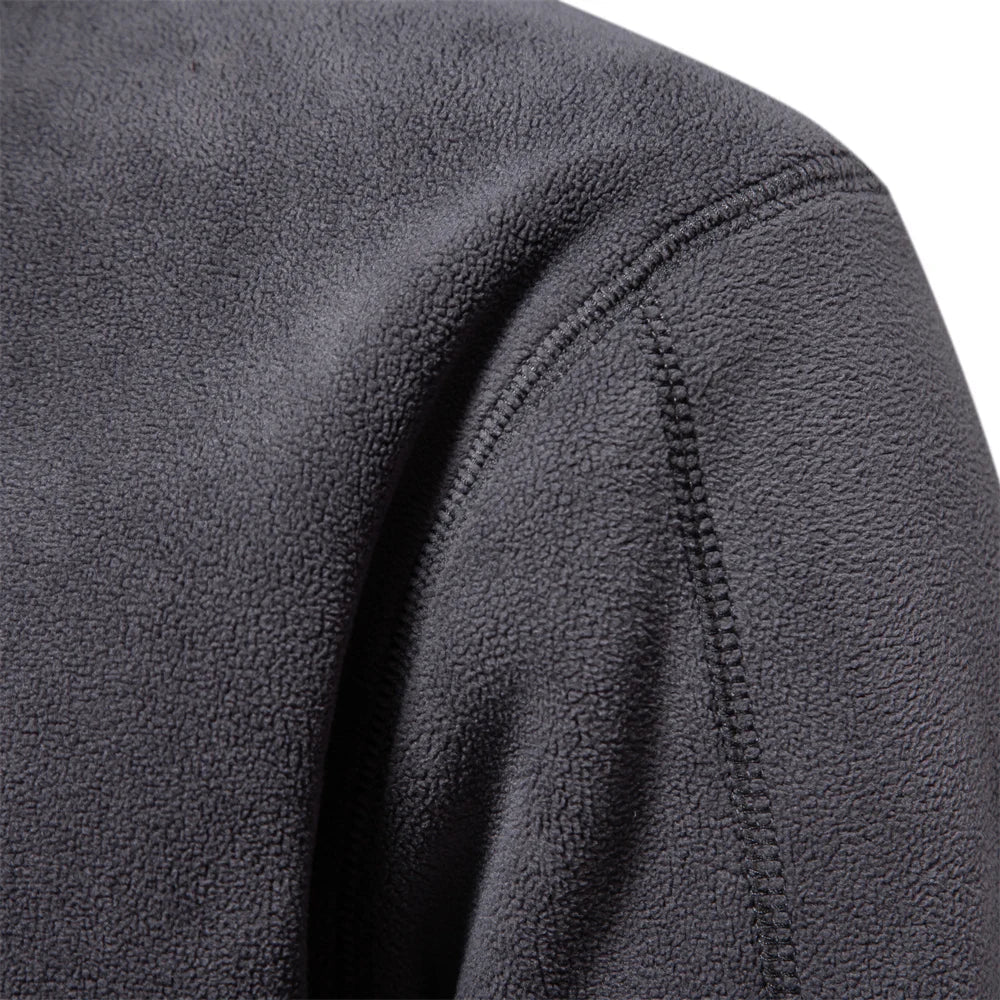 Warm Half Zip Long Sleeve Pullover Sweatshirt