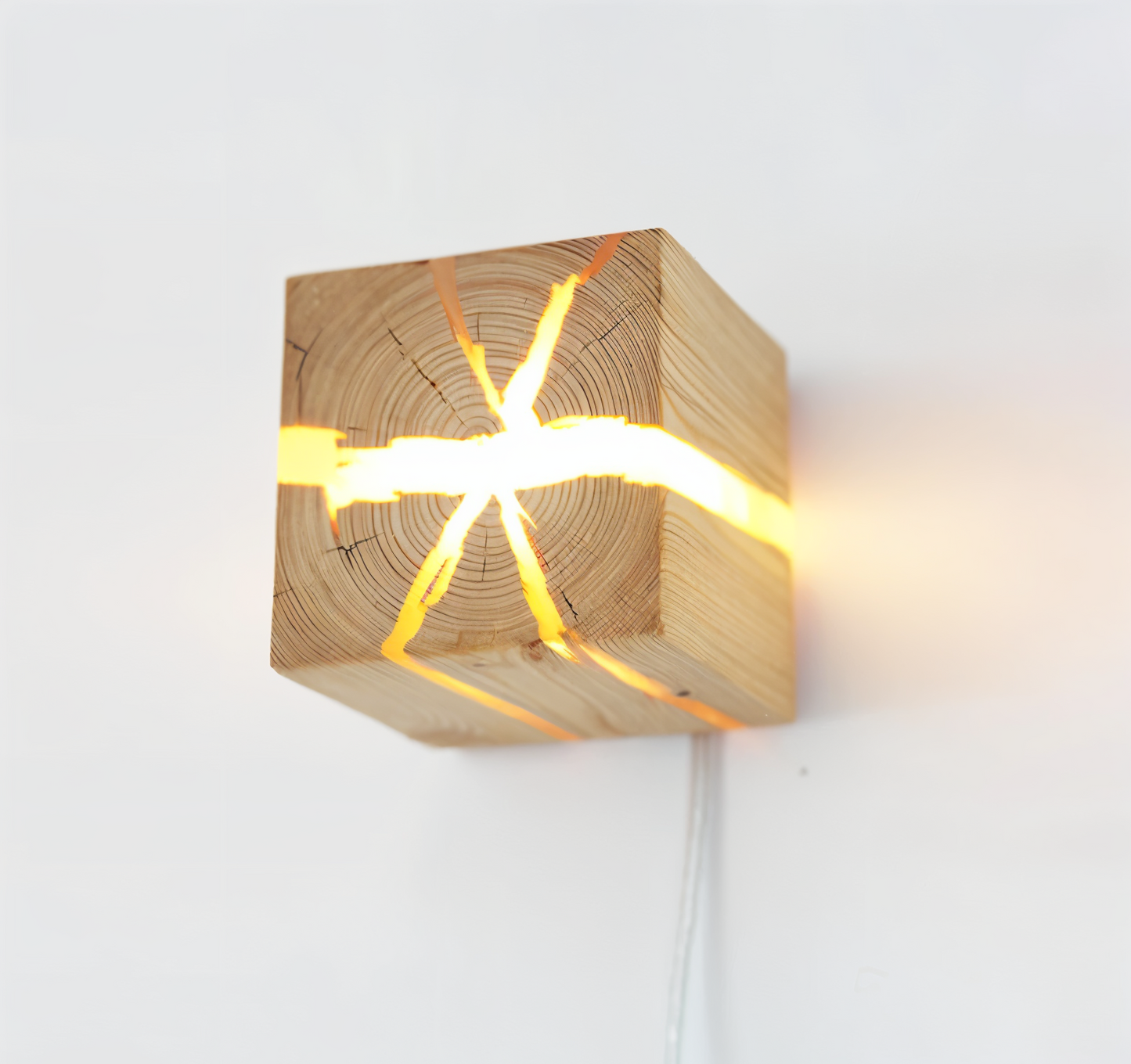 Elegant Clear Glass Wall Light