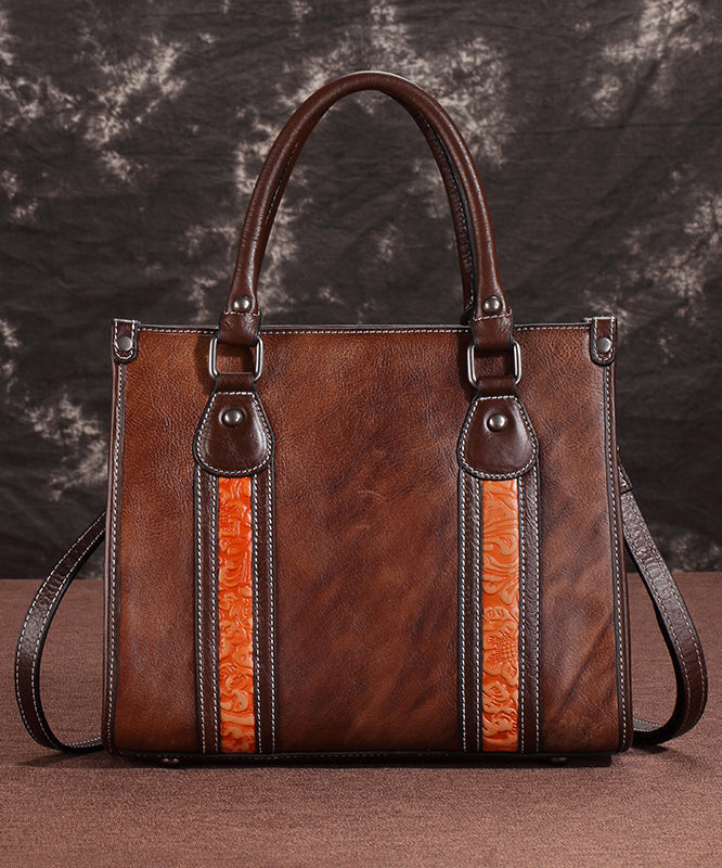 OutfitLondon Leather Messenger Bag Large Capacity Secure Zipper - OutfitLondon