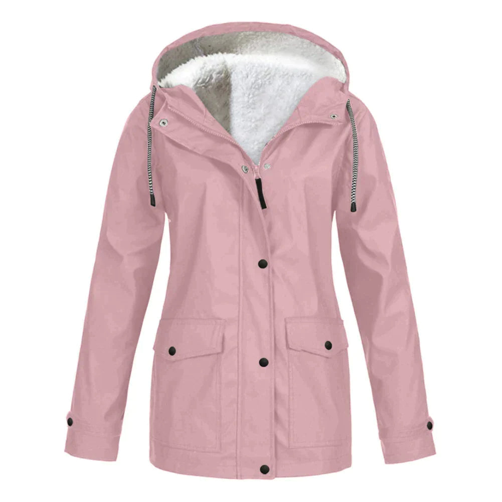 Warm Insulated Ladies Waterproof Jacket Coat
