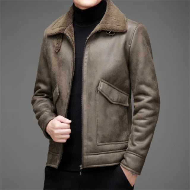 Timeless Men's Tan Leather Jacket