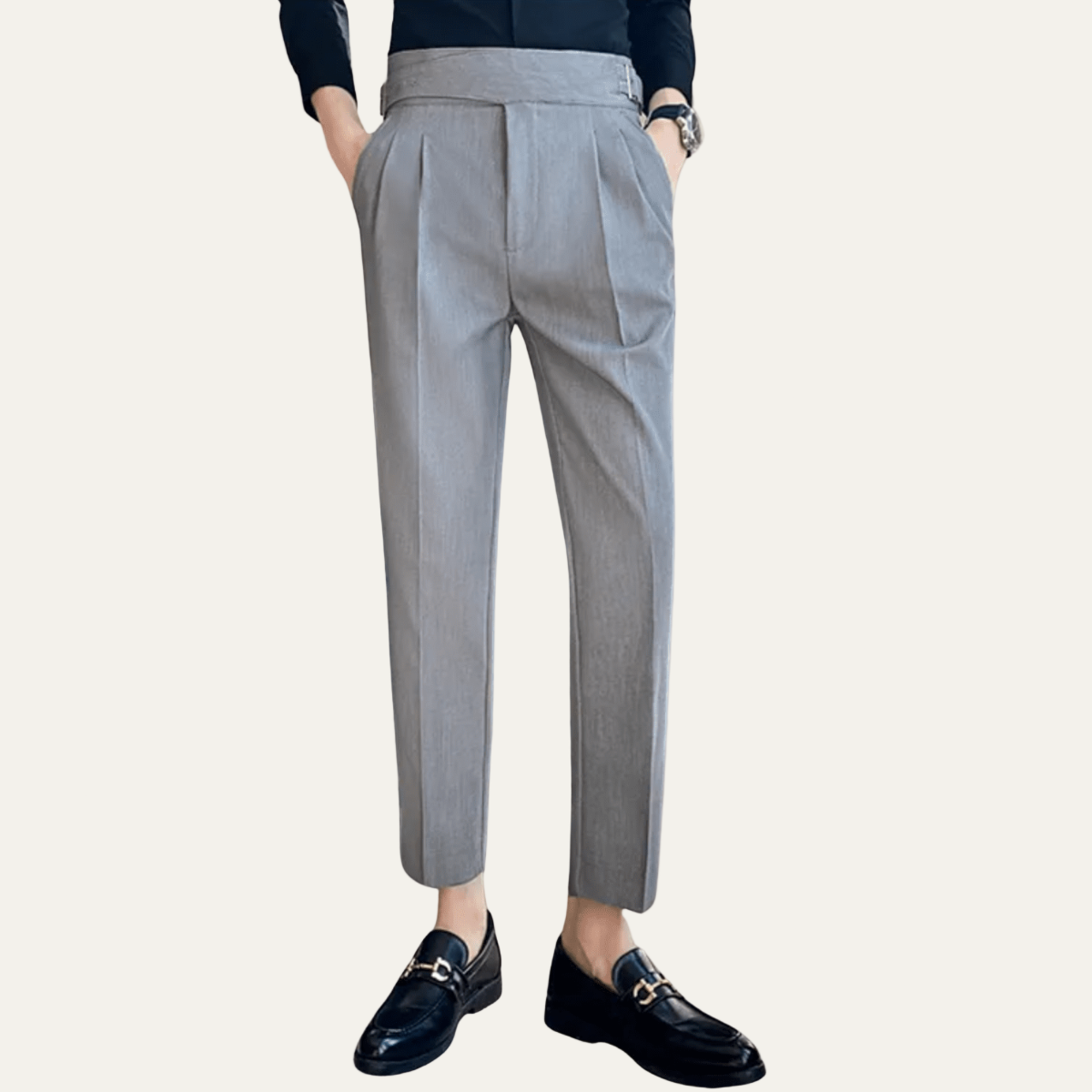 Slim Fit Cropped Mens Dress Pants