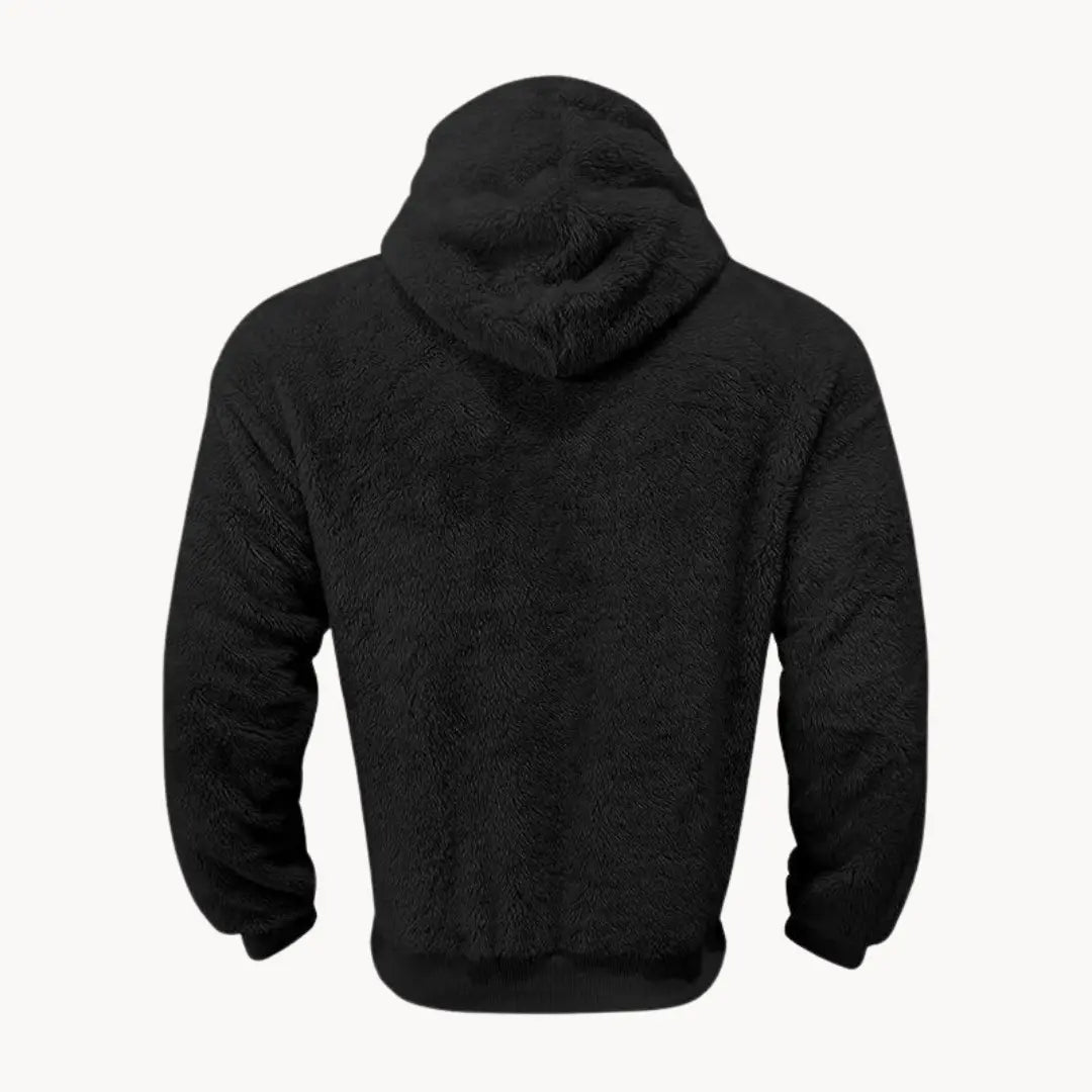 Cozy Fleece Hooded Sweatshirt With Pockets