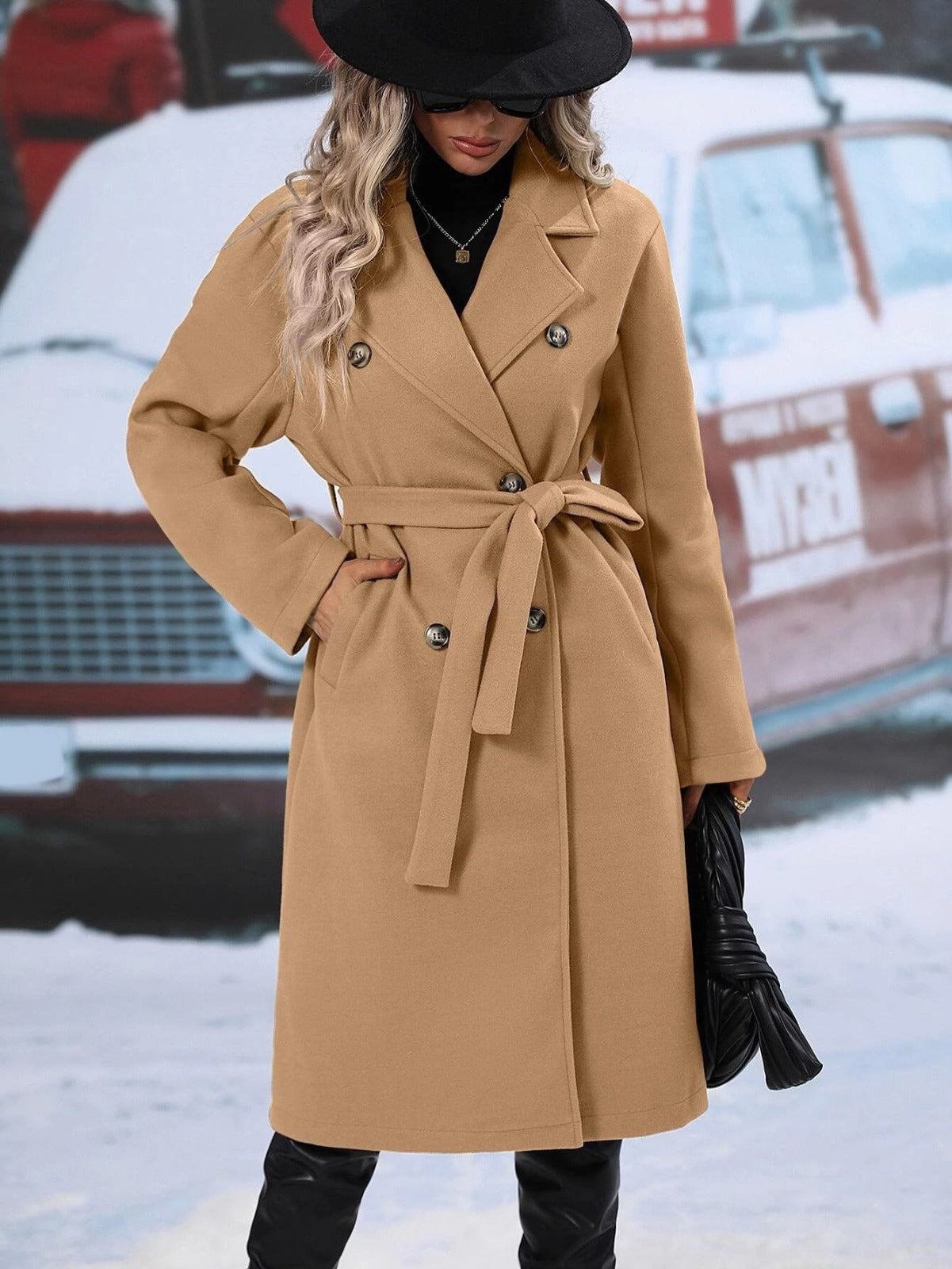Timeless Double Button Ladies Winter Coat