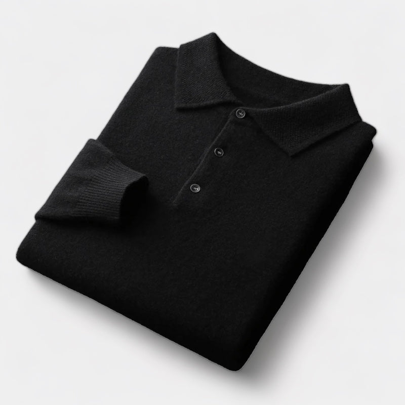 Comfortable Mens Wool Golf Shirt - Soft Style - OutfitLondon