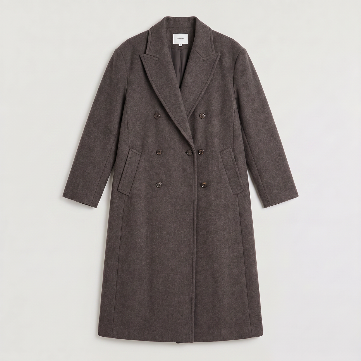 Women's Oversized Wool Blend Double-Breasted Coat
