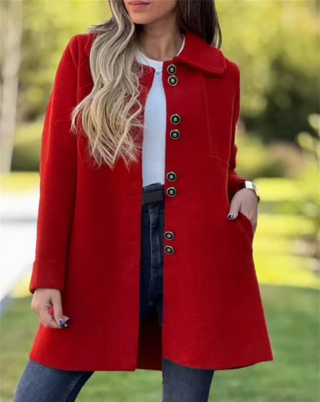Classic Stylish Women's Long Coat with Flawless Fit