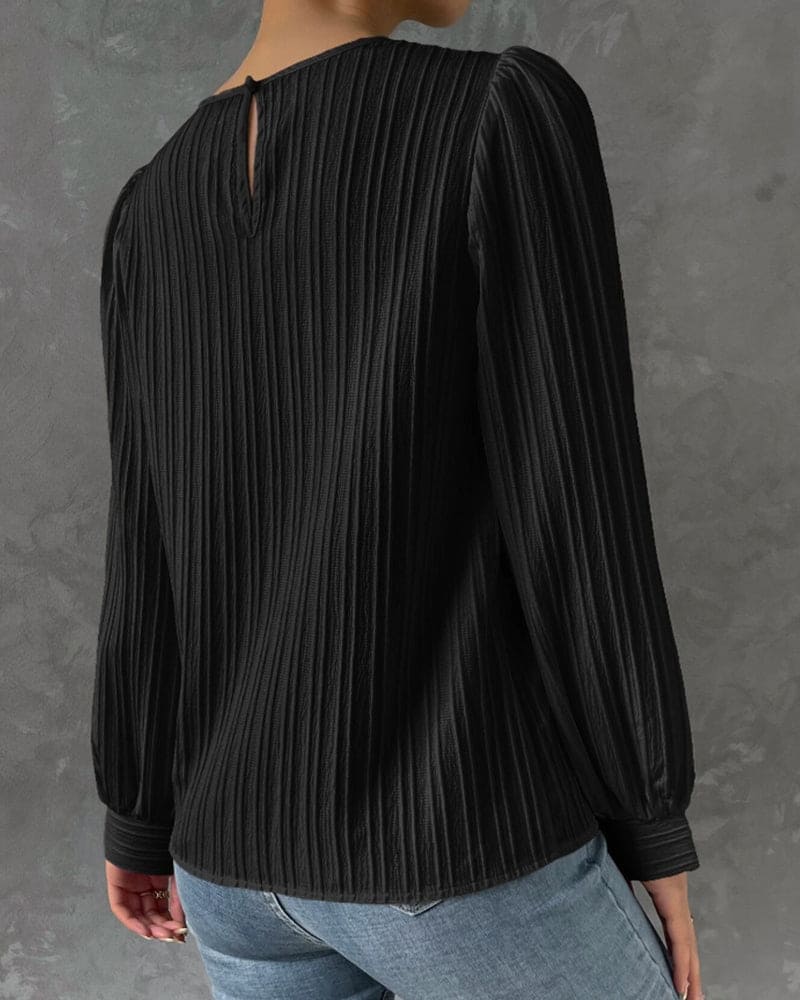 Isadora Blouse | Elegant Structured Top with Lantern Sleeves
