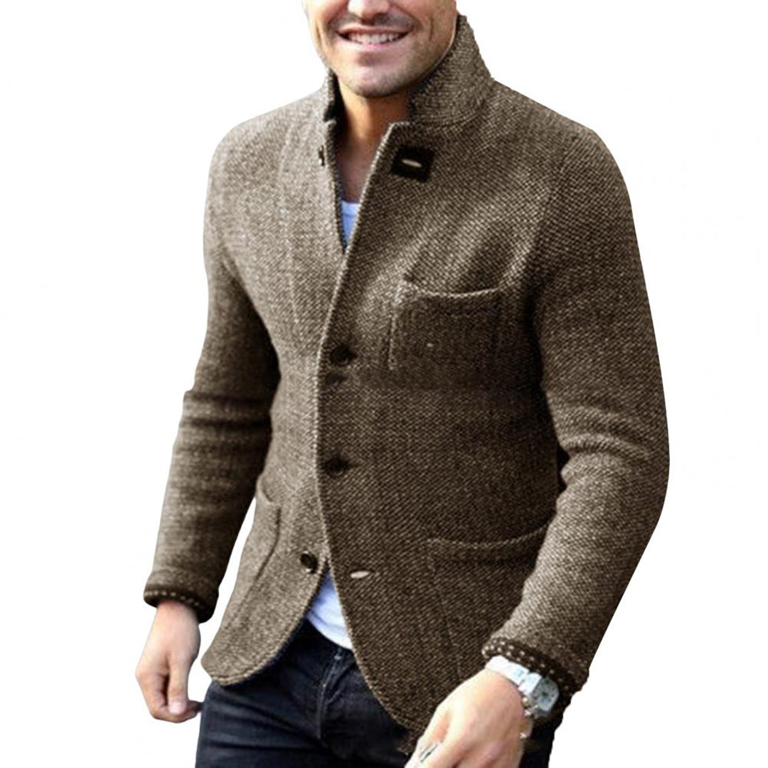 Loose Fit Mens Casual Button Down Coat